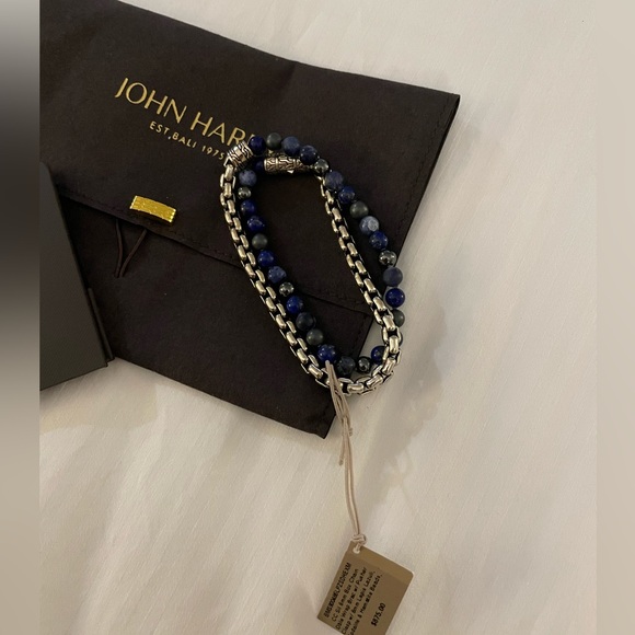 John Hardy Other - John Hardy Mens Double Wrap Bracelet Lapis Lazuli & Beads